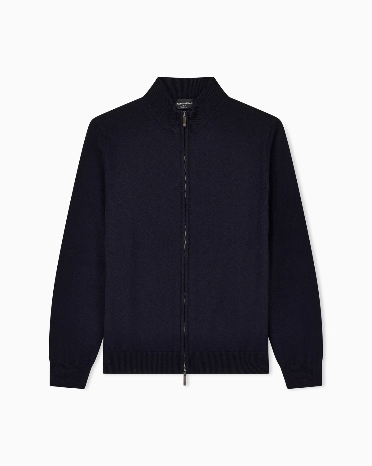 Zipped cardigan in cashmere