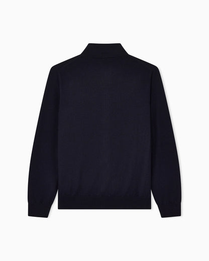 Zipped cardigan in cashmere