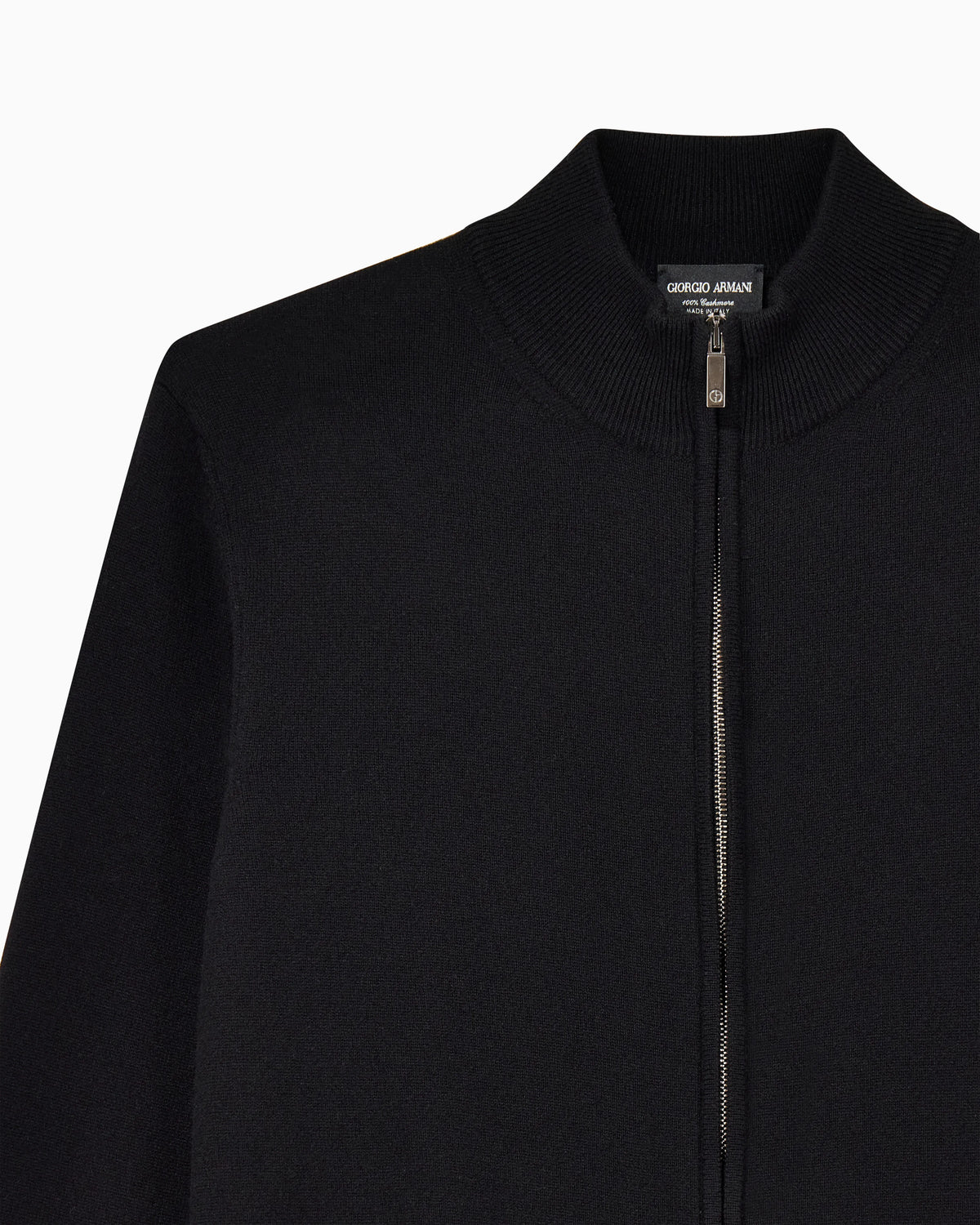 Zipped cardigan in cashmere