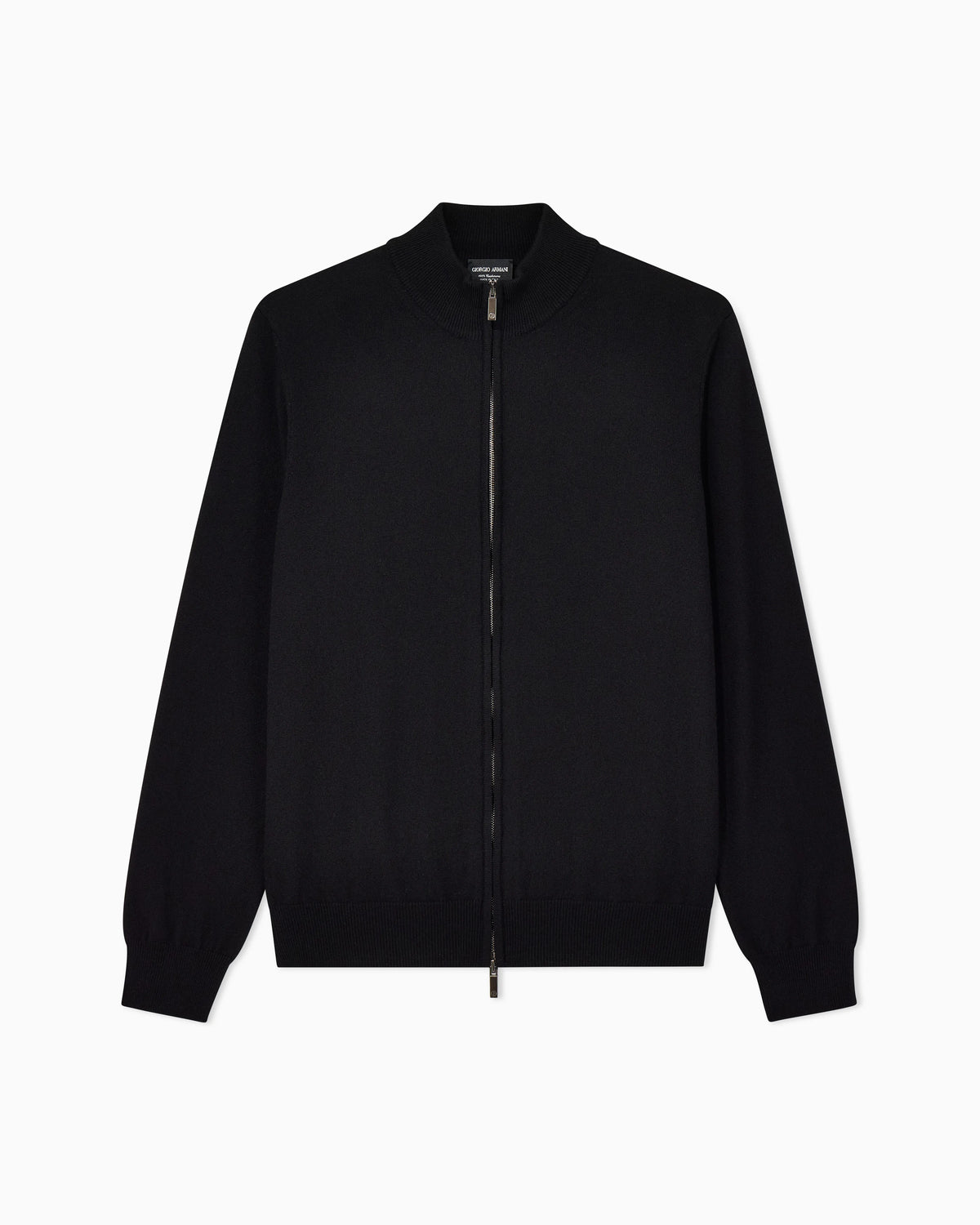 Zipped cardigan in cashmere