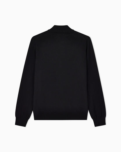 Zipped cardigan in cashmere