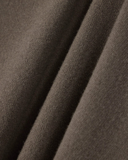 Long-sleeved cashmere polo shirt