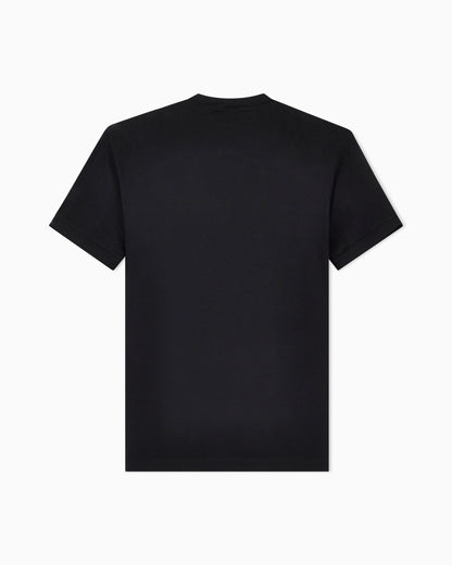 Stretch t-shirt in viscose with crew neck and logo
