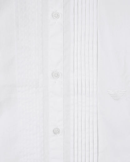 Poplin shirt with eagle embroidery