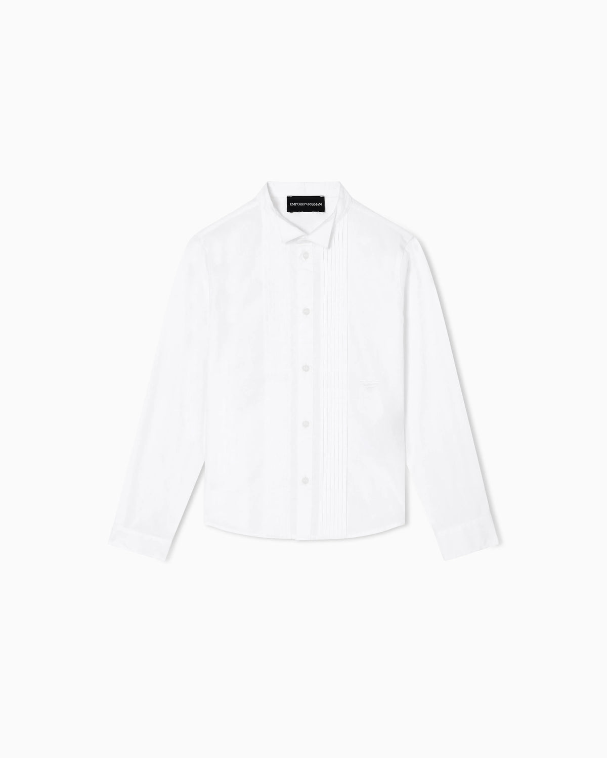 Poplin shirt with eagle embroidery