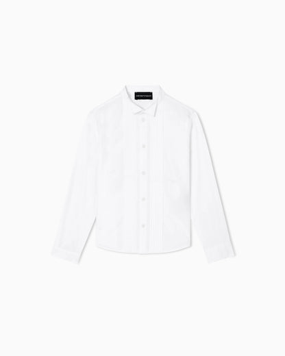 Poplin shirt with eagle embroidery