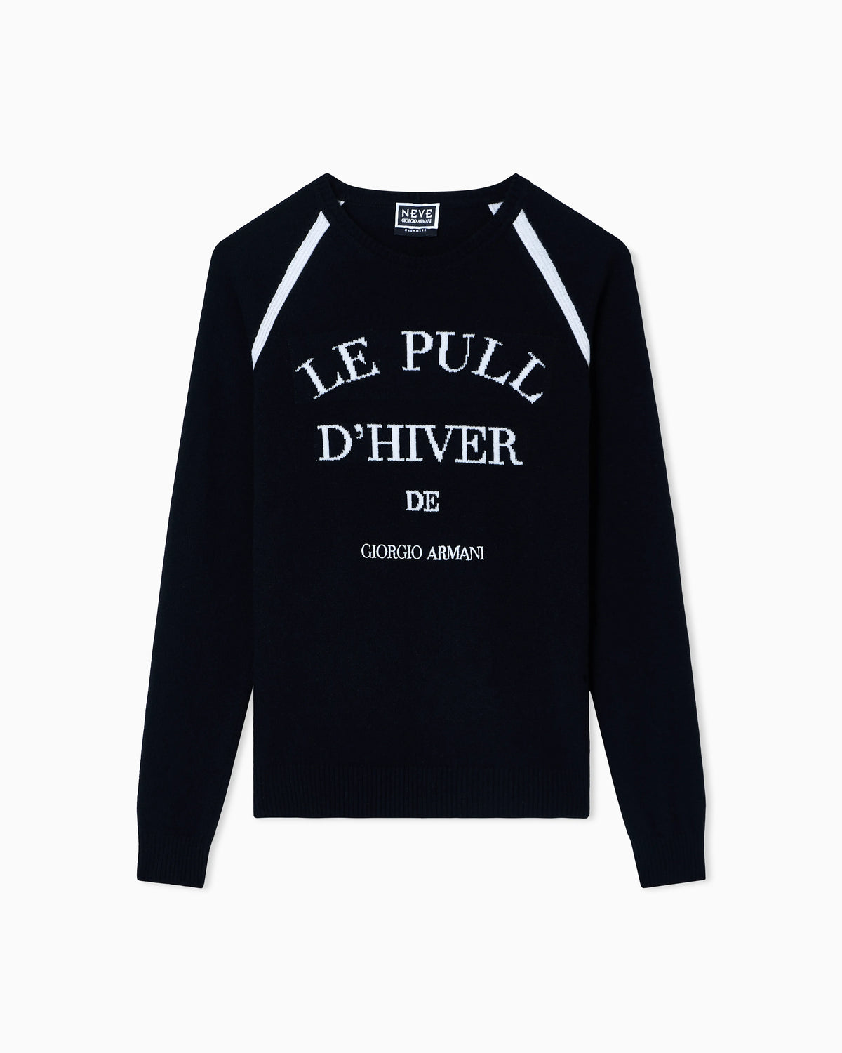 Knitted sweater in cashmere with crew neck