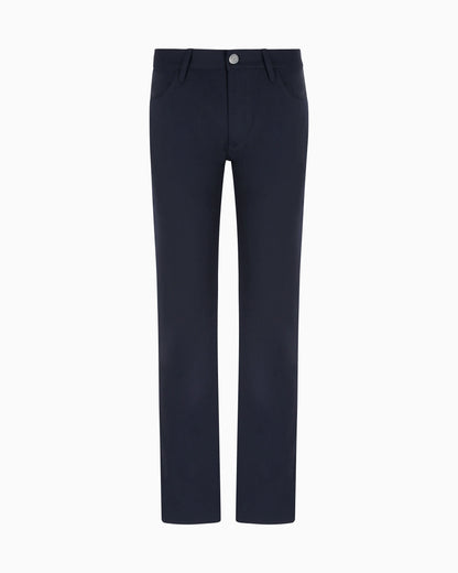 Five-pocket, regular-fit, virgin-wool trousers