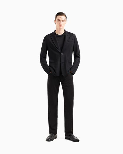 Five-pocket, regular-fit, virgin-wool trousers