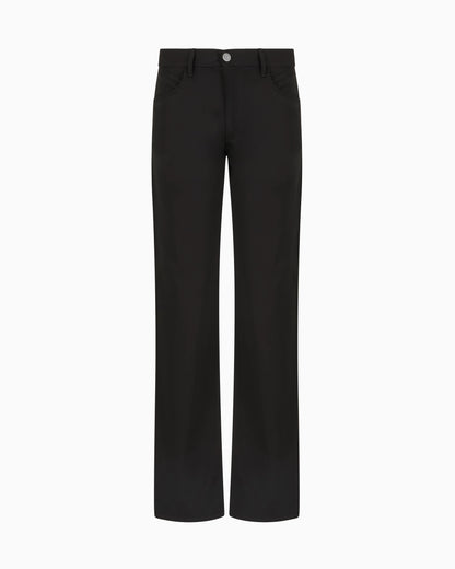 Five-pocket, regular-fit, virgin-wool trousers