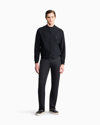 Regular-fit, five-pocket trousers in stretch cotton