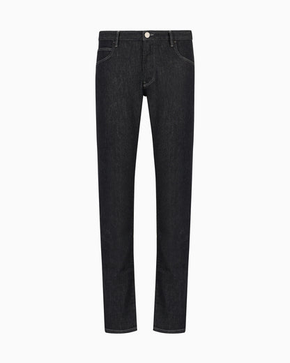Five-pocket, slim-fit, stretch cotton-denim trousers