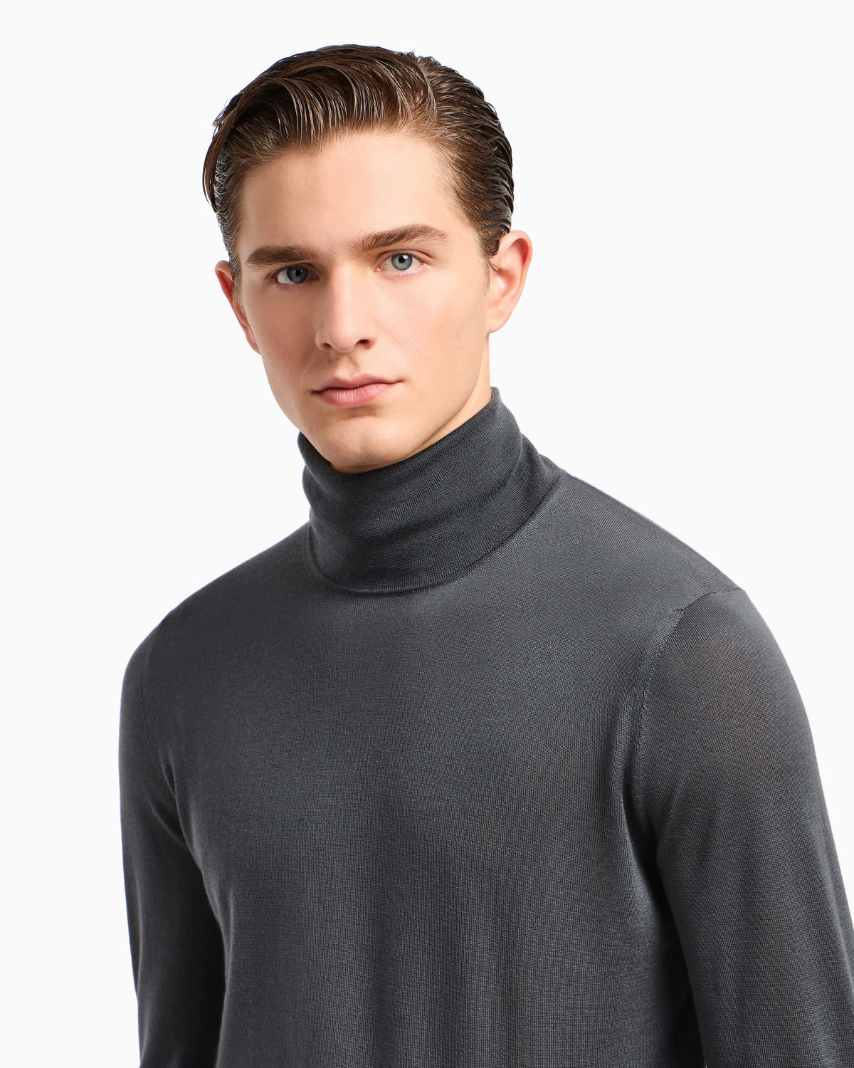 Cashmere mock-neck jumper