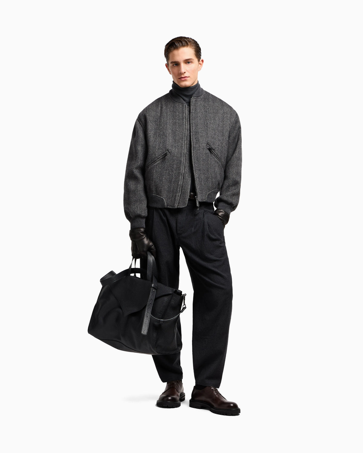 Cashmere mock-neck jumper