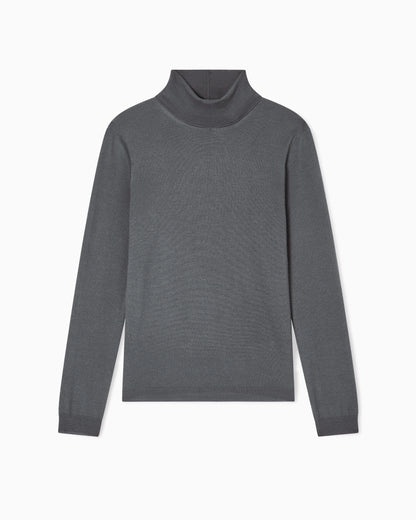 Cashmere mock-neck jumper