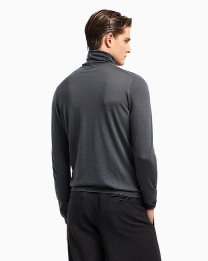 Cashmere mock-neck jumper