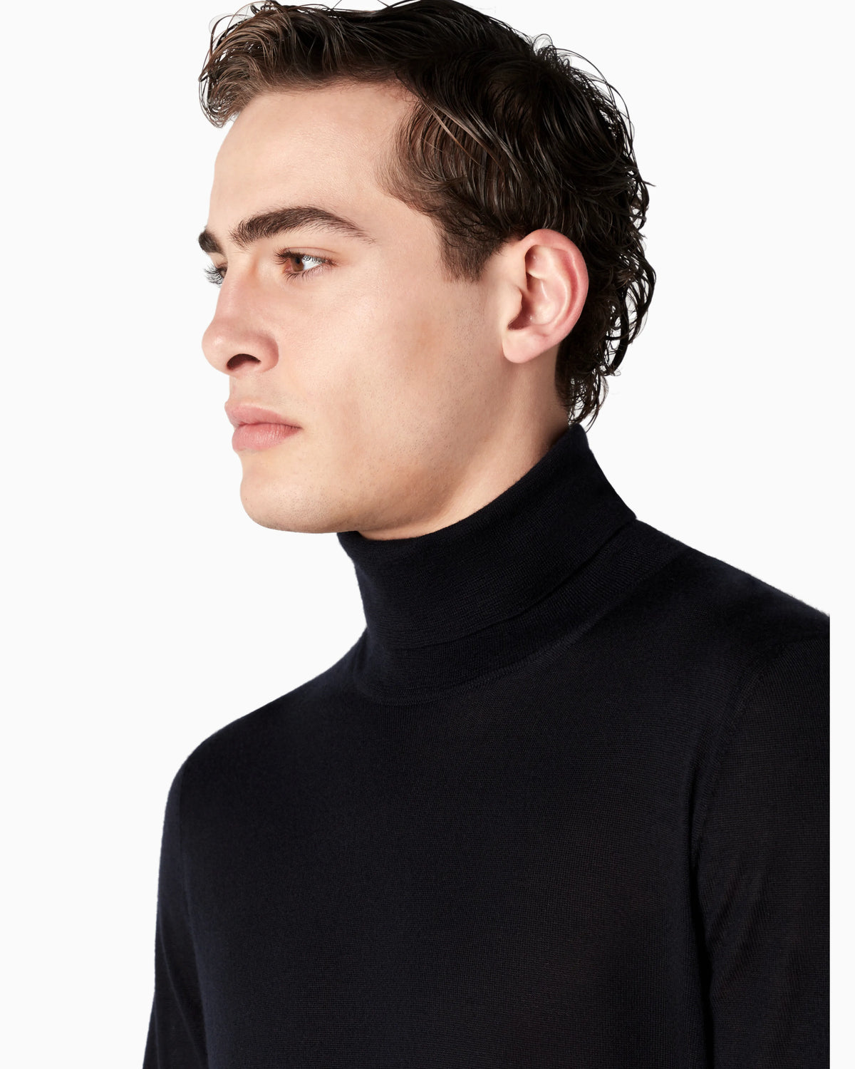 Cashmere mock-neck jumper