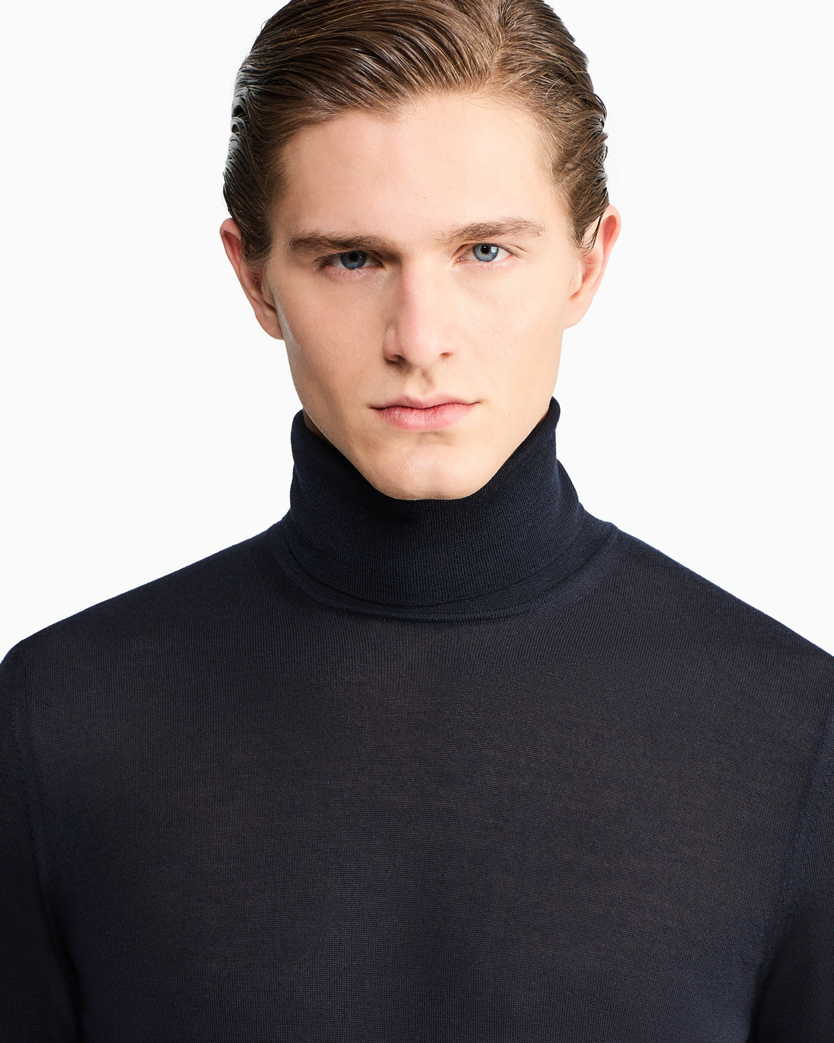 Cashmere mock-neck jumper