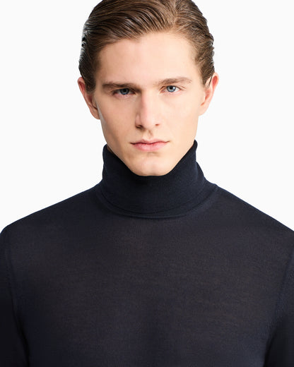 Cashmere mock-neck jumper