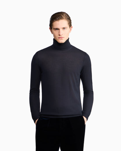Cashmere mock-neck jumper