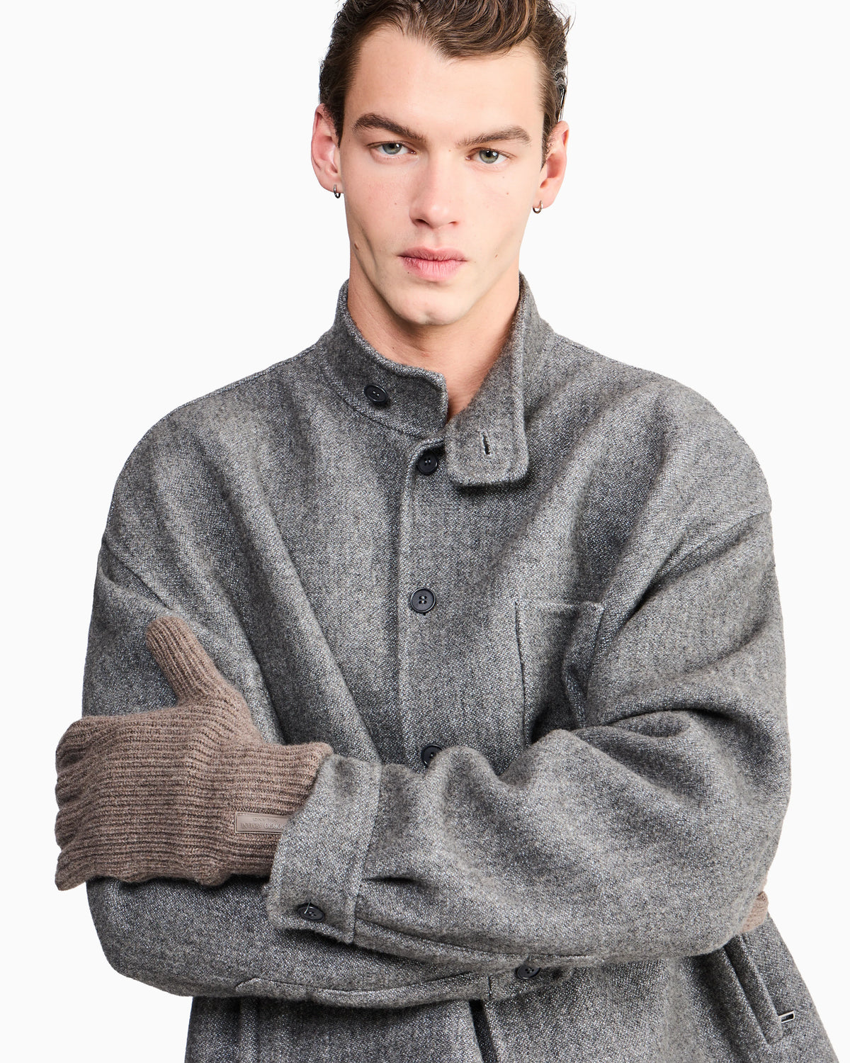 Ribbed Seamless Cashmere Gloves