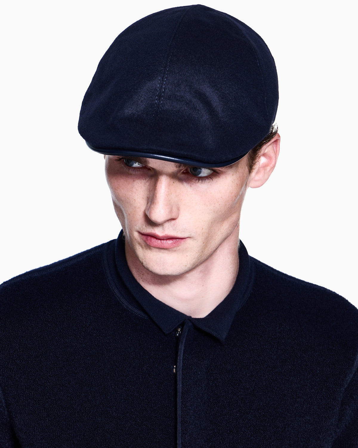 Wool-blend flat cap