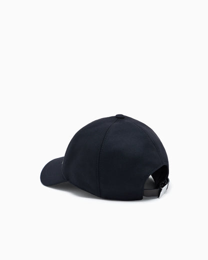 Virgin wool and cashmere baseball cap