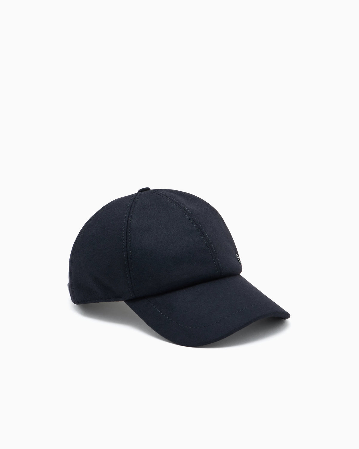 Virgin wool and cashmere baseball cap