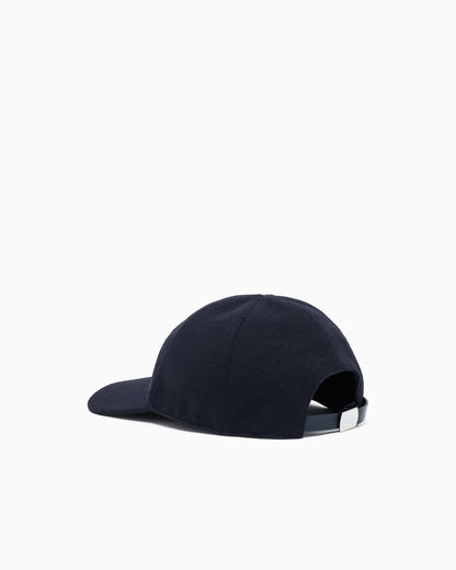 Virgin wool and cashmere baseball cap