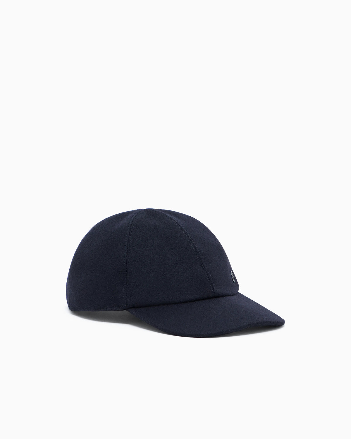 Virgin wool and cashmere baseball cap