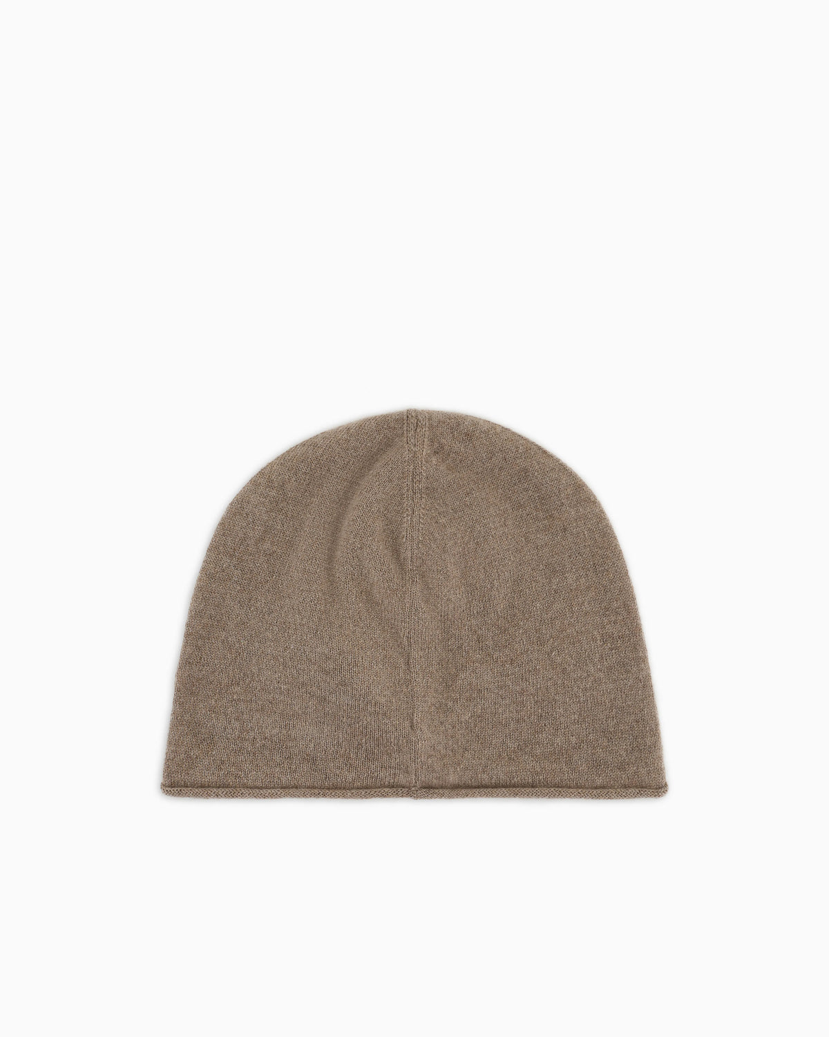 Cashmere beanie with embroidered logo