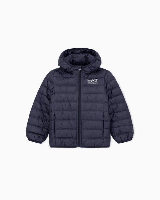 Light hooded down jacket Core Identity Boy with regular fit