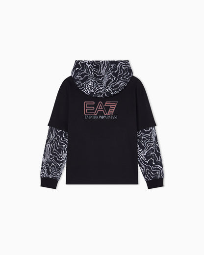 Visibility Boy pure cotton hooded sweatshirt