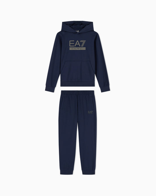 Tracksuit Visibility Boy regular fit hooded in cotton jersey