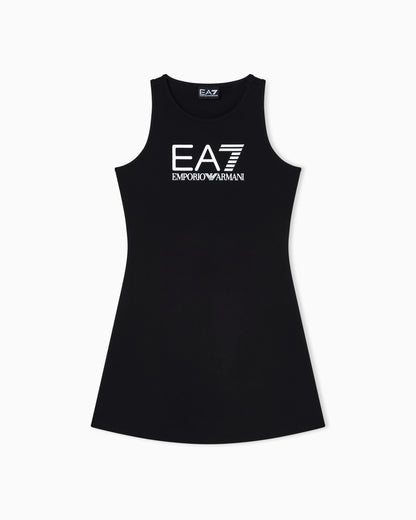 Logo Series Girl stretch cotton dress