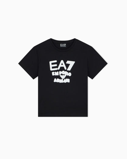 T-shirt Logo Series Girl in cotton jersey with puffy print