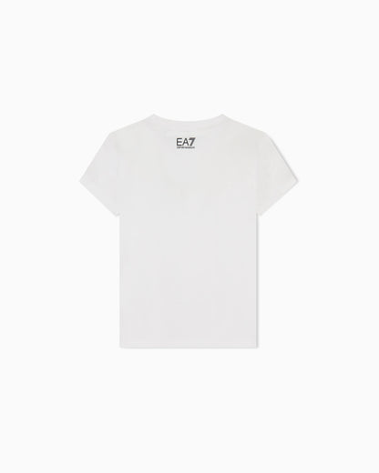 Slim t-shirt Logo Series Girl in cotton jersey with sequins