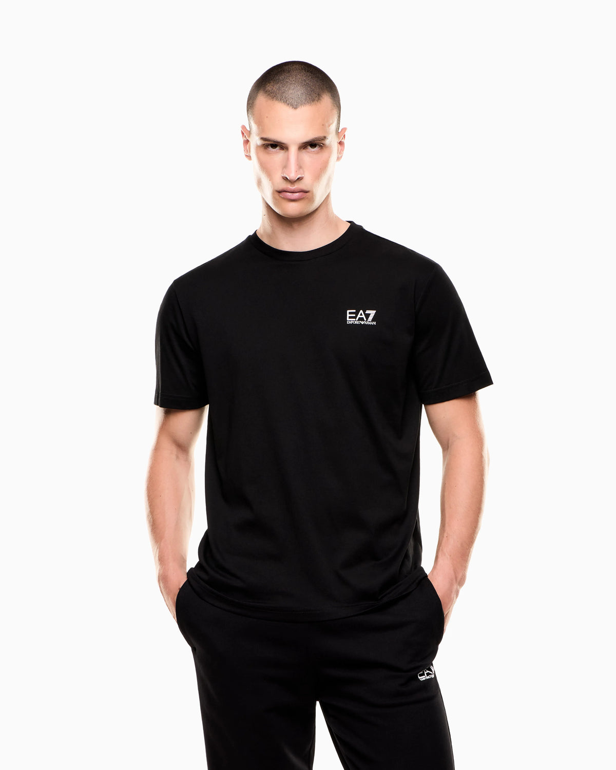 Logo t-shirt in cotton jersey with back print Logo Series