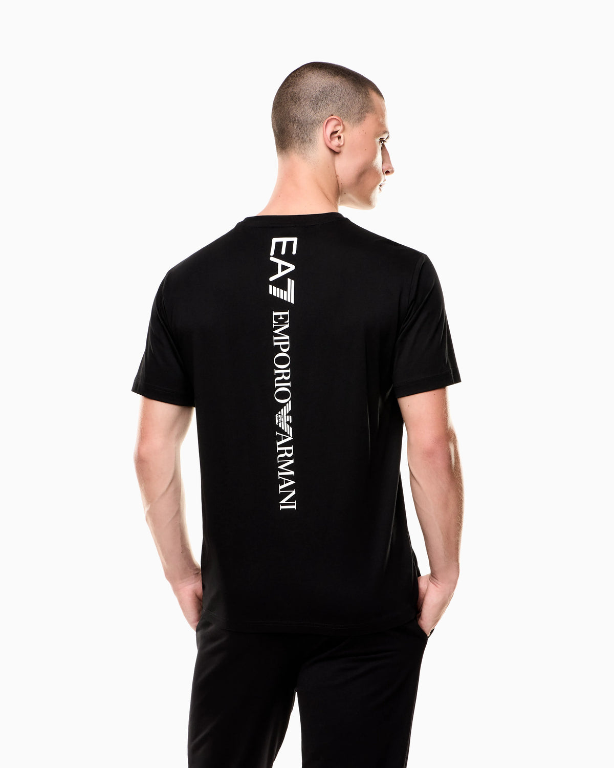 Logo t-shirt in cotton jersey with back print Logo Series