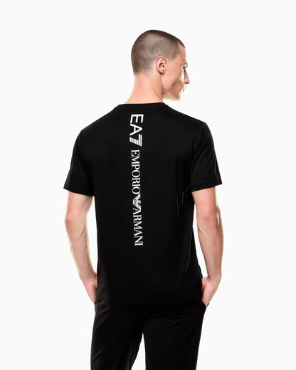 Logo t-shirt in cotton jersey with back print Logo Series
