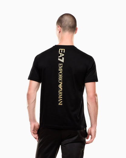 Logo t-shirt in cotton jersey with back print Logo Series