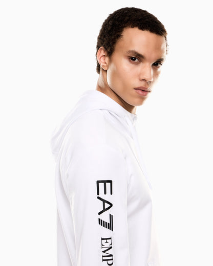 Logo zip up sweatshirt in cotton with a hood Logo Series