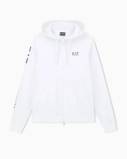 Logo zip up sweatshirt in cotton with a hood Logo Series