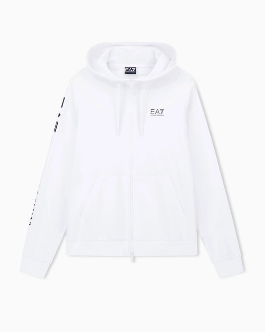 Logo zip up sweatshirt in cotton with a hood Logo Series