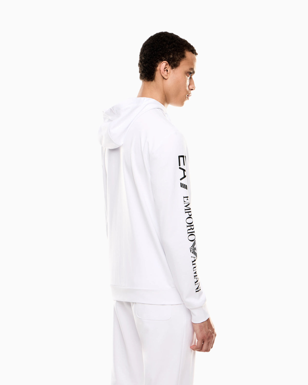 Logo zip up sweatshirt in cotton with a hood Logo Series