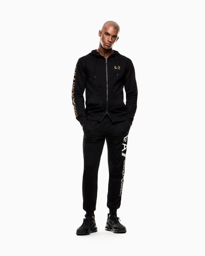 Logo zip up sweatshirt in cotton with a hood Logo Series