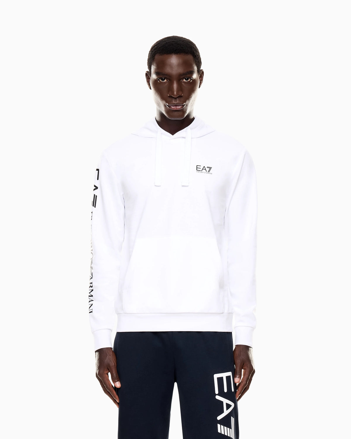 Pullover sweatshirt in cotton with a hood Logo Series