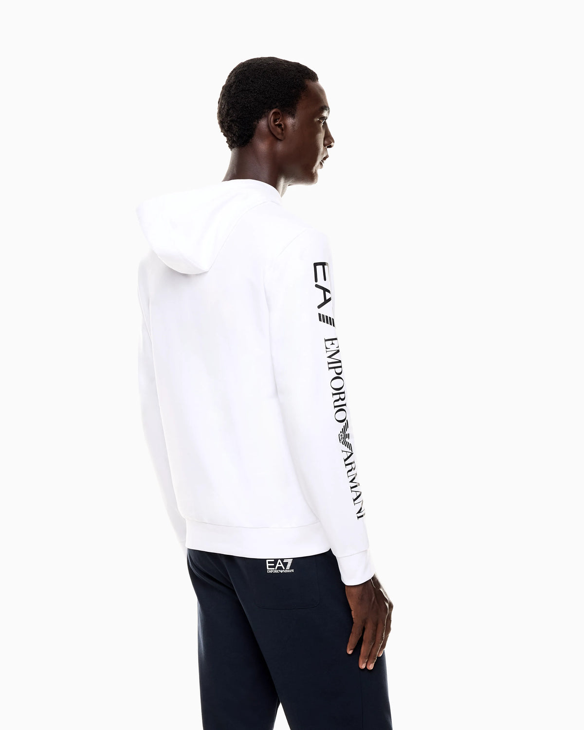 Pullover sweatshirt in cotton with a hood Logo Series