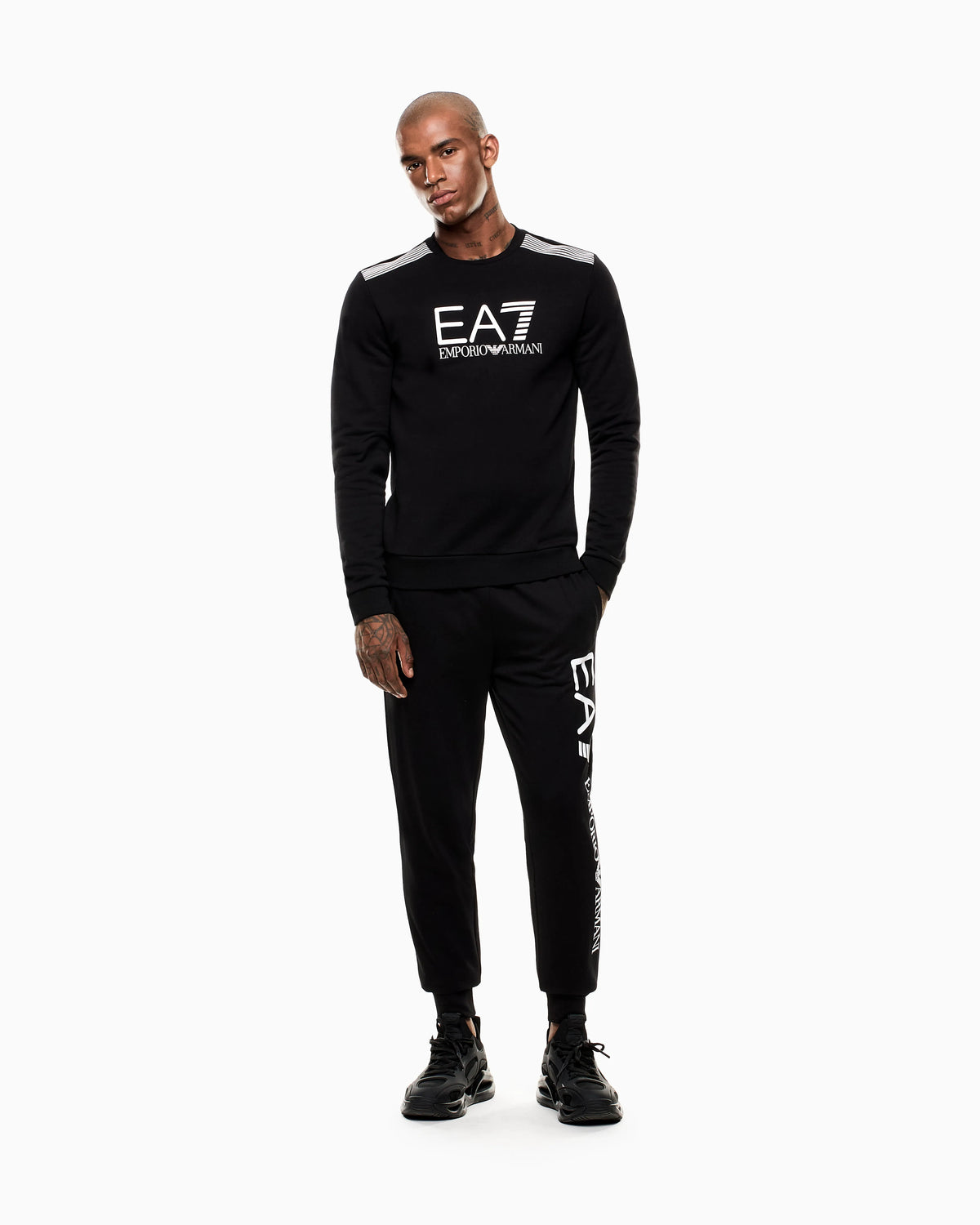 Logo joggers in slim-fit cotton with pockets Logo Series