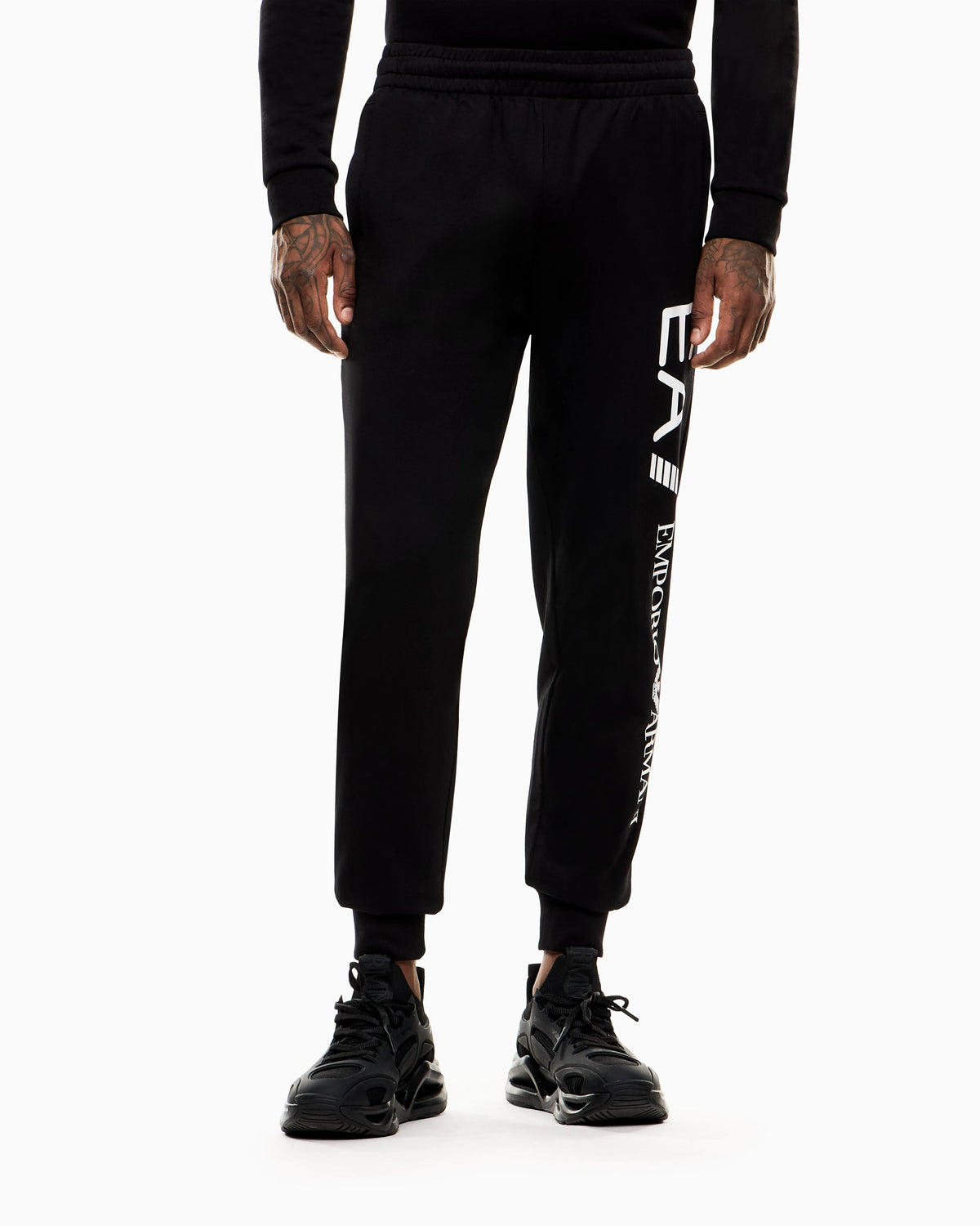 Logo joggers in slim-fit cotton with pockets Logo Series